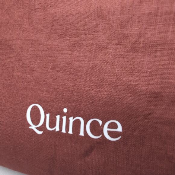Quince Other - NWOT Quince European Linen Duvet Cover Set - Full/Queen Bordeaux Red